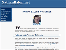 Tablet Screenshot of nathanbalon.net